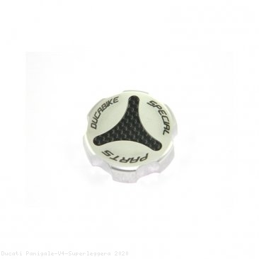 Carbon Inlay Rear Brake Fluid Tank Cap by Ducabike Ducati / Panigale V4 Superleggera / 2020