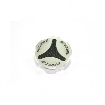 Carbon Inlay Rear Brake Fluid Tank Cap by Ducabike