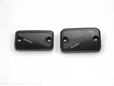 Brake and Clutch Fluid Tank Reservoir Caps by Ducabike Ducati / Scrambler 1100 / 2019