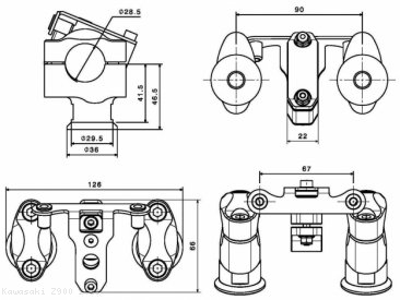 Handlebar Riser by Rizoma Kawasaki / Z900 / 2018