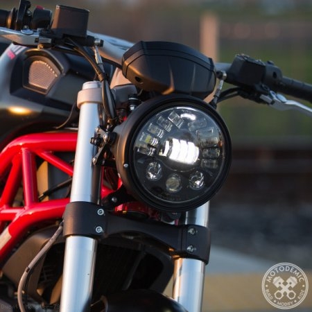 Adaptive Led Headlight Conversion Kit By Motodemic Ducati Monster 796 14 Mk 8790b