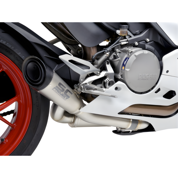 Ducati Panigale V2 S1 2-1 Half System Exhaust by SC-Project D35-LT41T