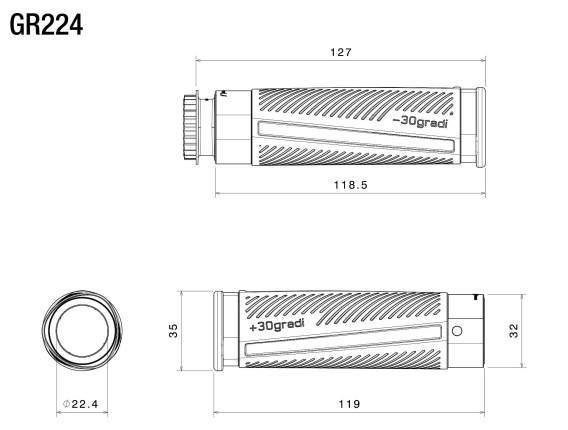"30Gradi" Grips by Rizoma