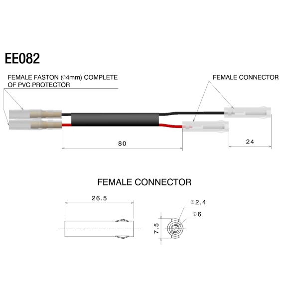 Turn Signal "No Cut" Cable Connector Kit by Rizoma