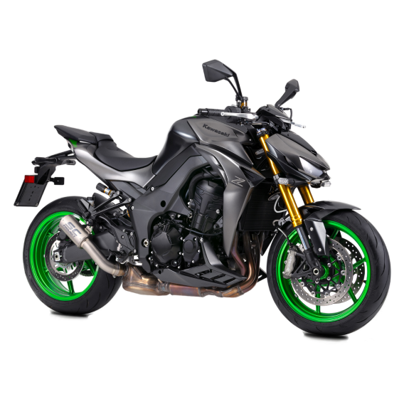 CR-T Slip-On Exhaust with Titanium Mesh Outlet by SC-Project