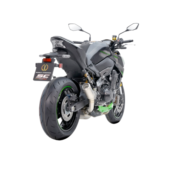 Kawasaki Z900 CR-T Slip-on Exhaust with Titanium Mesh Outlet by SC-Project