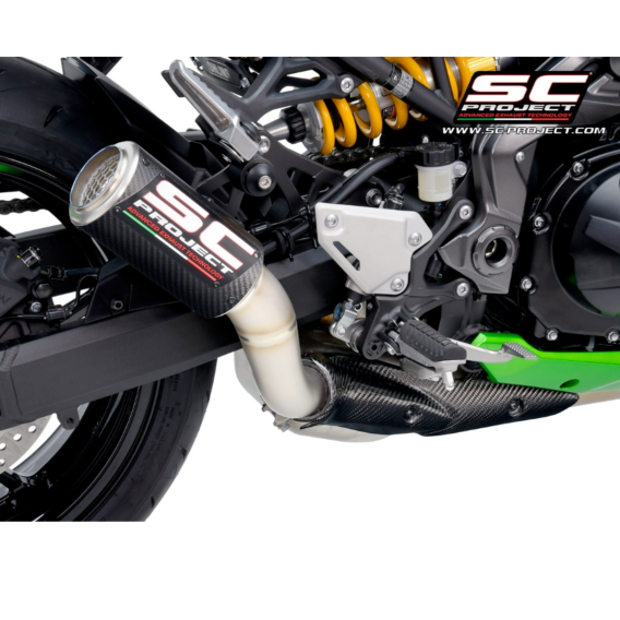 Kawasaki Z900 CR-T Slip-on Exhaust with Titanium Mesh Outlet by SC-Project