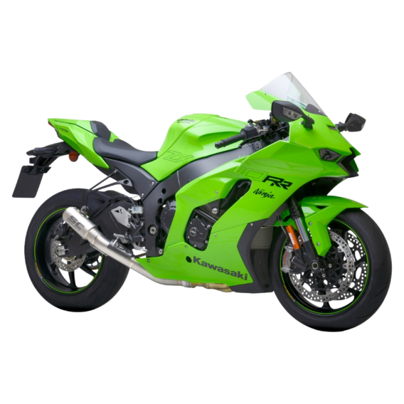 Kawasaki ZX-10R CR-T Slip-on Exhaust with De-cat Link Pipe by SC-Project