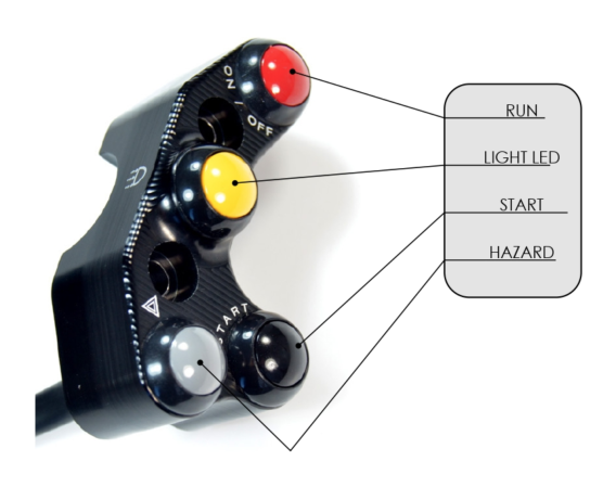 Throttle Side Button Switch Controls by DBK Special Parts
