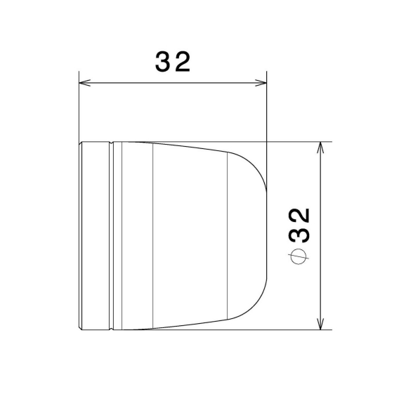 Rizoma Rounded Handlebar Caps / Bar Ends