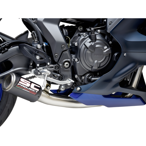 Y36-PCDE36C Yamaha R7 MT-07 CR-T Full System Exhaust by SC-Project