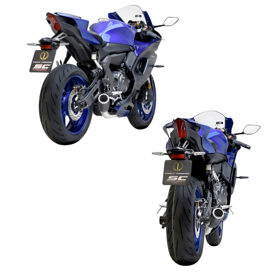 Y36-PCDE36C Yamaha R7 MT-07 CR-T Full System Exhaust by SC-Project