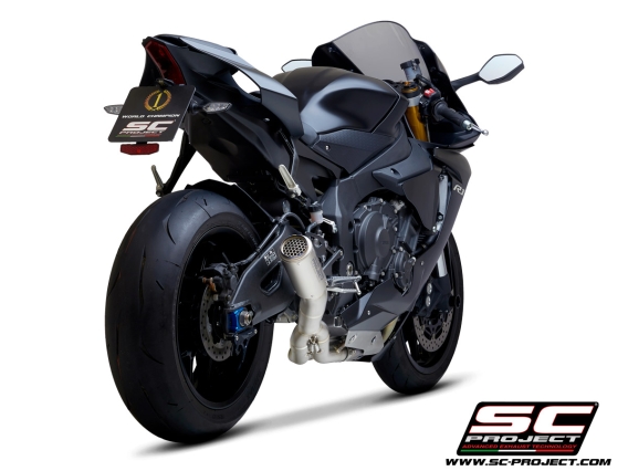 yamaha r1 titanium full system crt exhaust sc-project