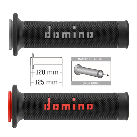 Domino MotoGP Rubber Sportbike Grips A01041C Universal Yamaha R1 R6 R7 R9 BMW Ducati Panigale V2 ...