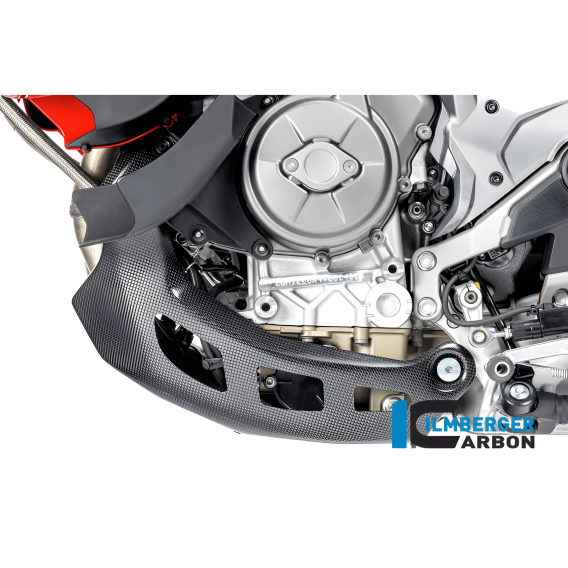 Ducati Multistrada V4 Carbon Fiber Engine Skid Plate Bellypan by Ilmberger Carbon