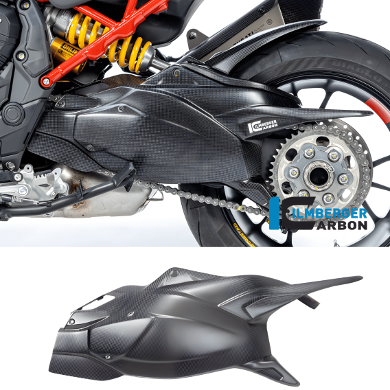 Carbon Fiber Swingarm Cover by Ilmberger Carbon