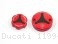 Carbon Inlay Front Brake and Clutch Fluid Tank Cap Set by Ducabike Ducati / 1199 Panigale / 2012