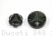 Carbon Inlay Front Brake and Clutch Fluid Tank Cap Set by Ducabike Ducati / 848 / 2010