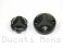 Carbon Inlay Front Brake and Clutch Fluid Tank Cap Set by Ducabike Ducati / Monster 1100 / 2009