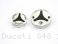 Carbon Inlay Front Brake and Clutch Fluid Tank Cap Set by Ducabike Ducati / 848 / 2010