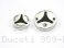 Carbon Inlay Front Brake and Clutch Fluid Tank Cap Set by Ducabike Ducati / 959 Panigale Corse / 2018