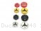 Carbon Inlay Front Brake and Clutch Fluid Tank Cap Set by Ducabike Ducati / 848 / 2009