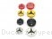 Carbon Inlay Front Brake and Clutch Fluid Tank Cap Set by Ducabike Ducati / Hypermotard 950 / 2024