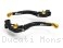 Adjustable Folding Brake and Clutch Lever Set by Performance Technology Ducati / Monster 821 / 2017