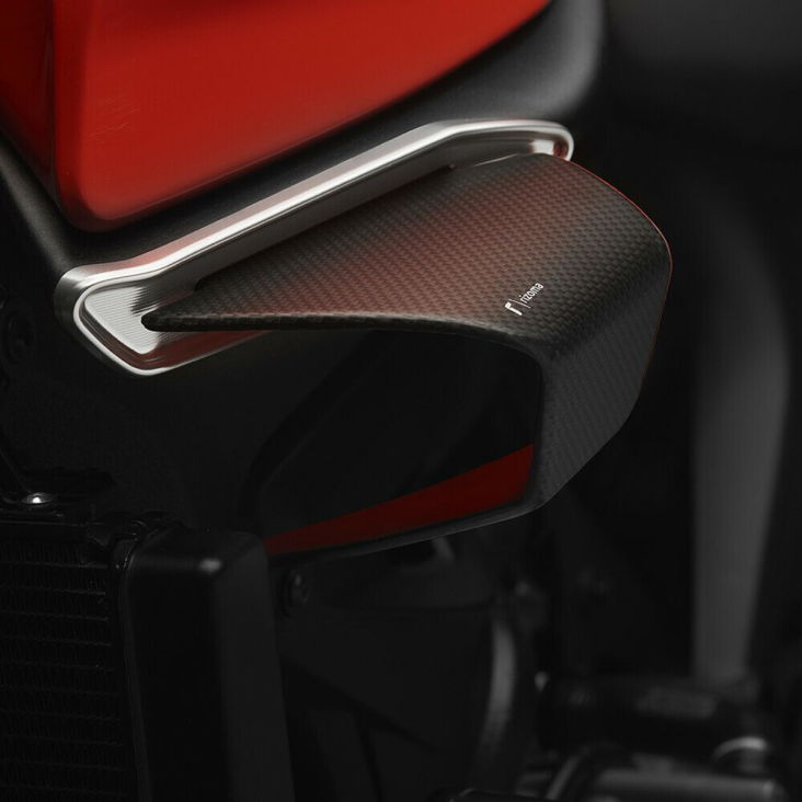 Carbon Fiber Winglets By Rizoma Ducati Monster 937 2023 Zdm152