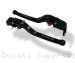 STANDARD LENGTH FOLDING BRAKE AND CLUTCH LEVER SET BY EVOTECH Ducati / Supersport S / 2017