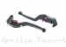 Standard Length Folding Brake And Clutch Lever Set by Evotech Aprilia / Tuono V4 1100 RR / 2018