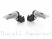 Eccentric Adjustable Footpeg Adapters by Rizoma Ducati / Hypermotard 821 SP / 2013