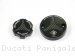 Carbon Inlay Front Brake and Clutch Fluid Tank Cap Set by Ducabike Ducati / Panigale V4 / 2019