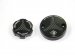 Carbon Inlay Front Brake and Clutch Fluid Tank Cap Set by Ducabike