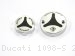 Carbon Inlay Front Brake and Clutch Fluid Tank Cap Set by Ducabike Ducati / 1098 S / 2008