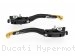 Adjustable Folding Brake and Clutch Lever Set by Ducabike Ducati / Hypermotard 1100 EVO SP / 2011
