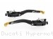 Adjustable Folding Brake and Clutch Lever Set by Ducabike Ducati / Hypermotard 1100 S / 2007